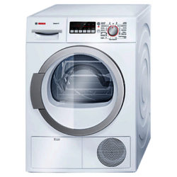 Bosch WTB86590GB Sensor Condenser Tumble Dryer, 9kg Load, B Energy Rating, White